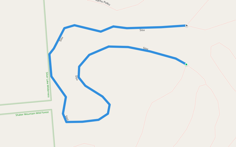 Sisu walking route map in Northville