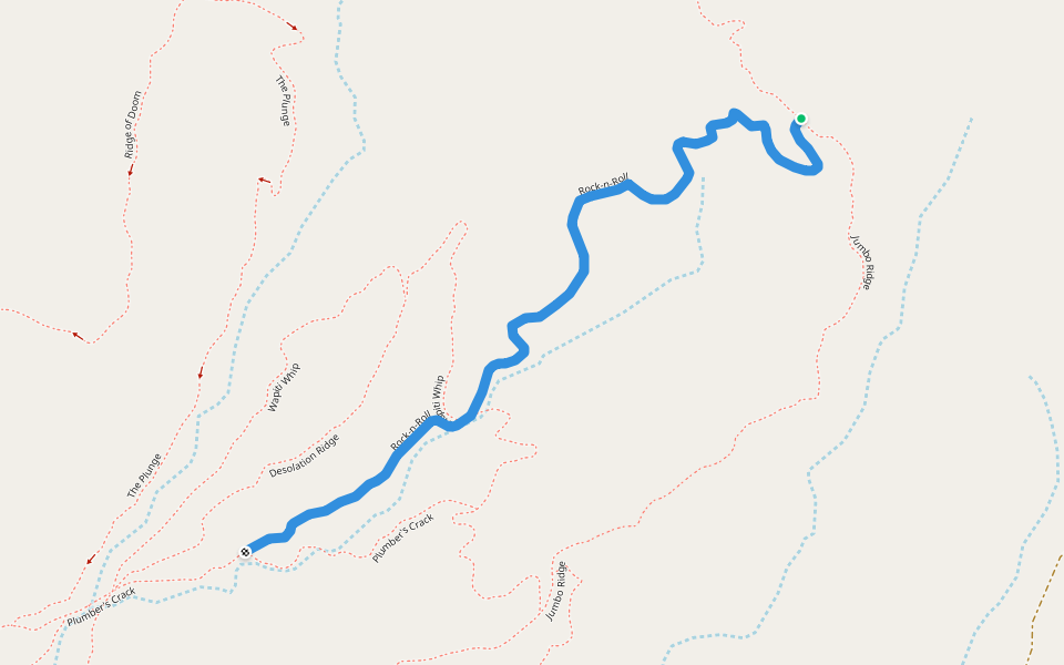Rock-n-Roll walking route map in Paonia