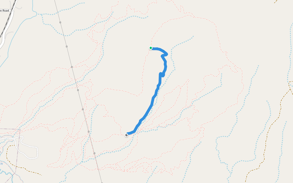 The Plunge walking route map in Paonia