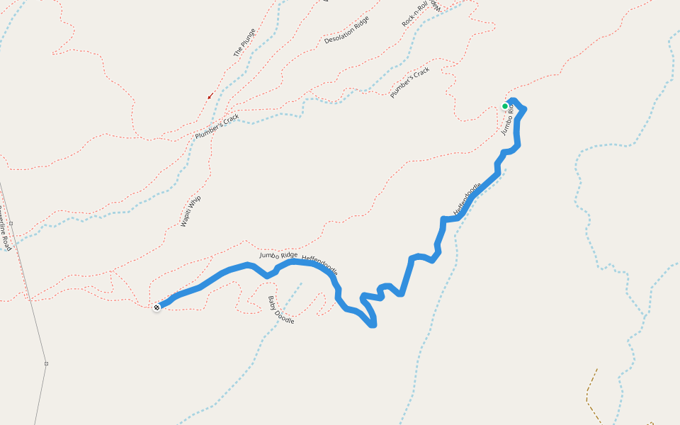 Heffendoodle walking route map in Paonia