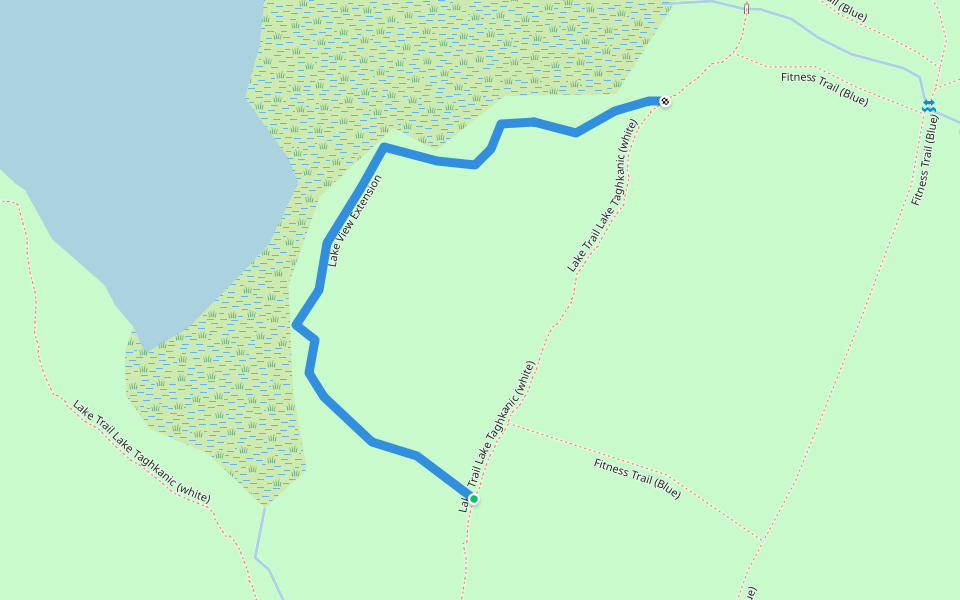 Lake View Extension walking route map in Ancram