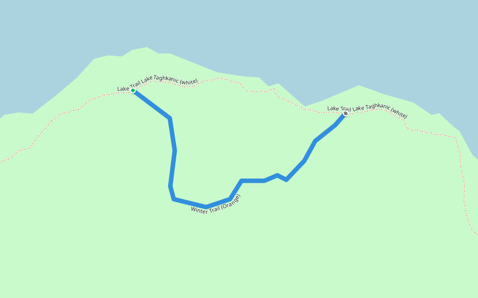 Winter Trail (Orange) walking route map in Ancram