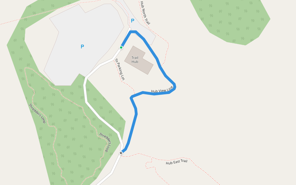 Hub View Line walking route map in Uxbridge