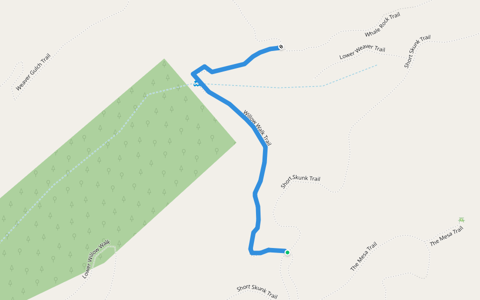 Willow Walk Trail walking route map in Morrison