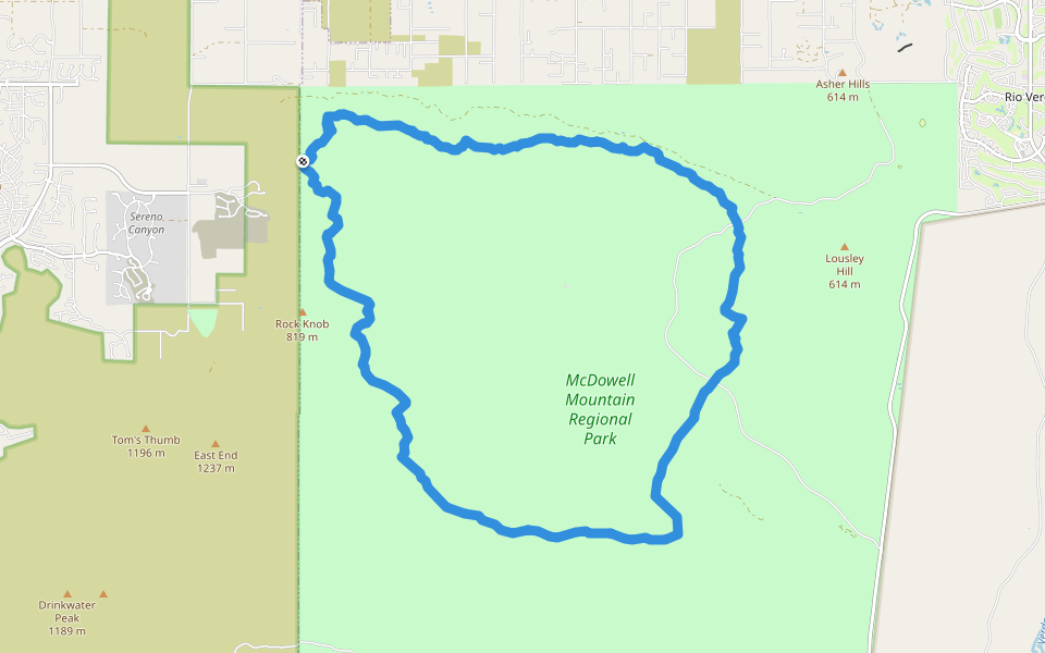 Pemberton Trail Hiking Scottsdale, Arizona Pacer