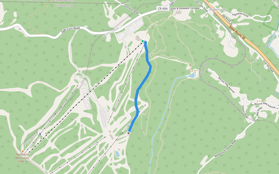 Discovery Way walking route map in Big Indian