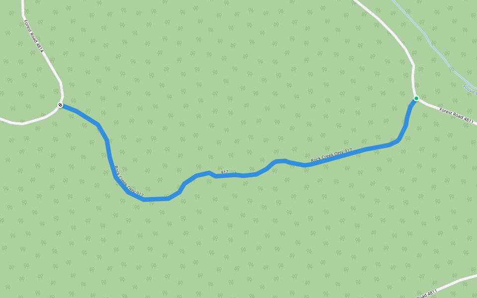 Rock Creek OHV 917 walking route map in Tygh Valley