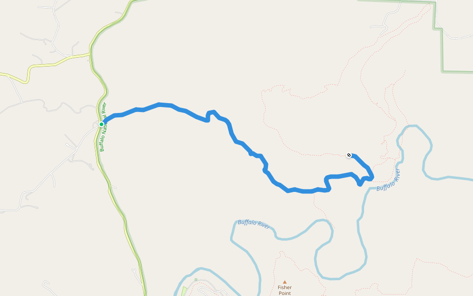 Centerpoint Trail walking route map in Compton