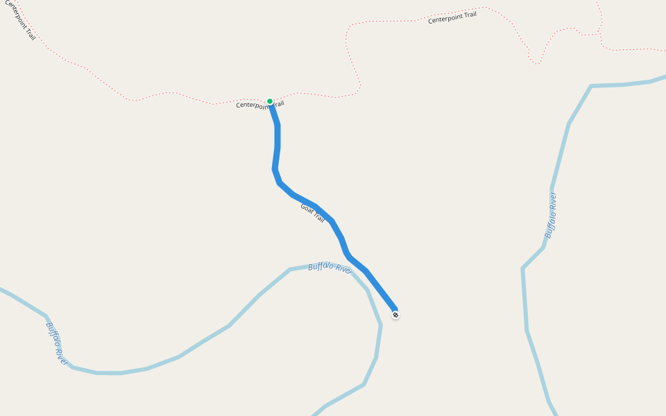 Goat Trail walking route map in Compton