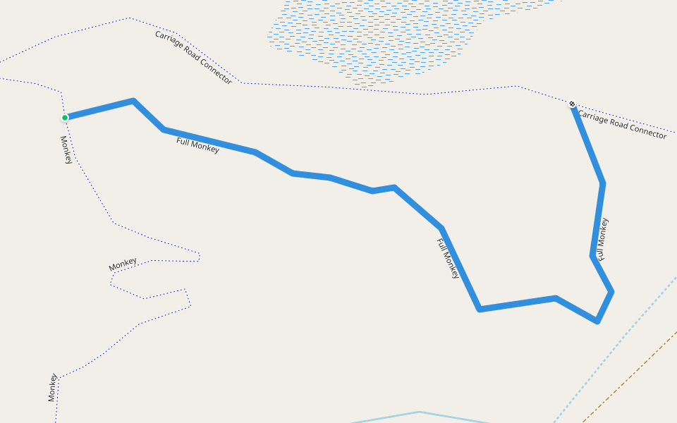 Full Monkey walking route map in Greenfield Center