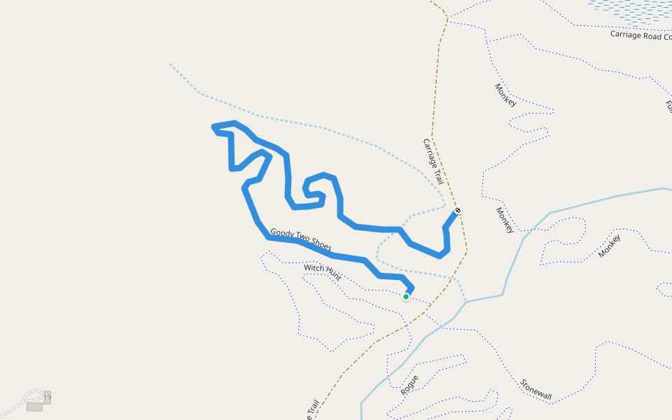 Goody Two Shoes walking route map in Greenfield Center