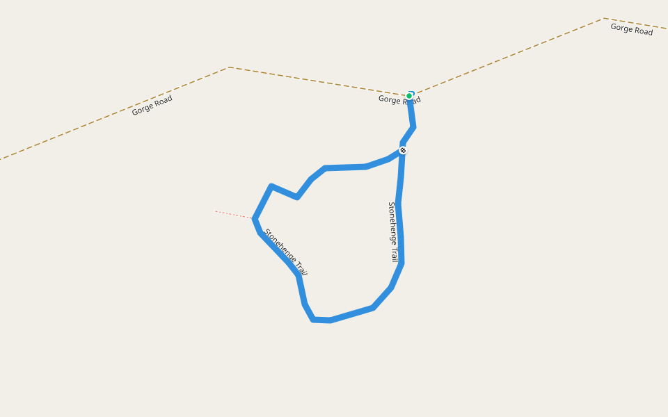 Stonehenge Trail walking route map in Purnululu