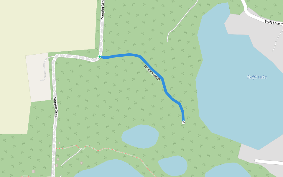 UNREVIEWED walking route map in East Troy