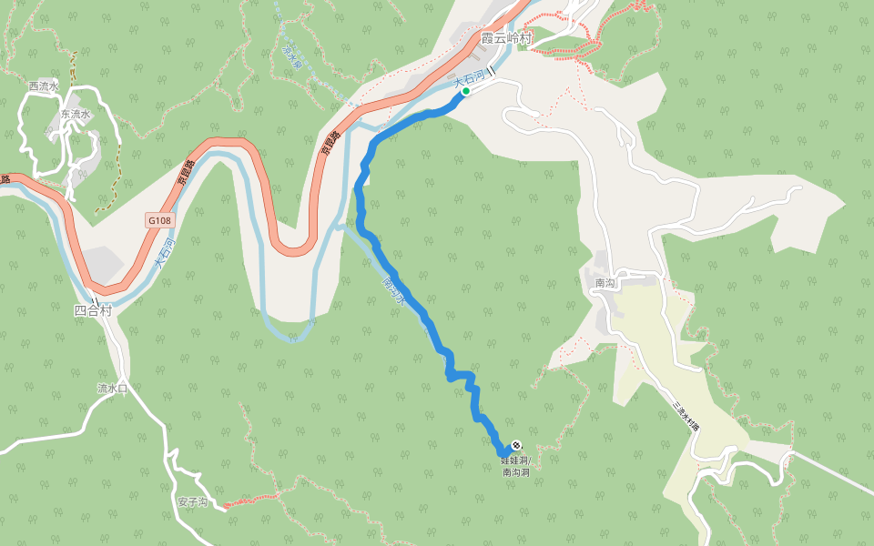 娃娃洞小道（非成熟路线） in Bei Jing Shi | Walking Map