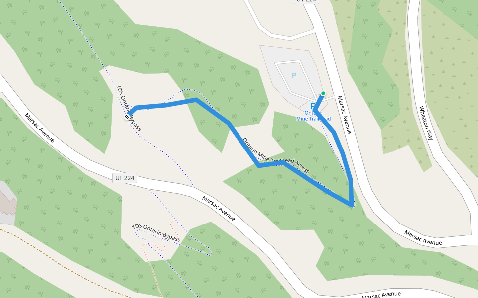 Ontario Mine Trailhead Access