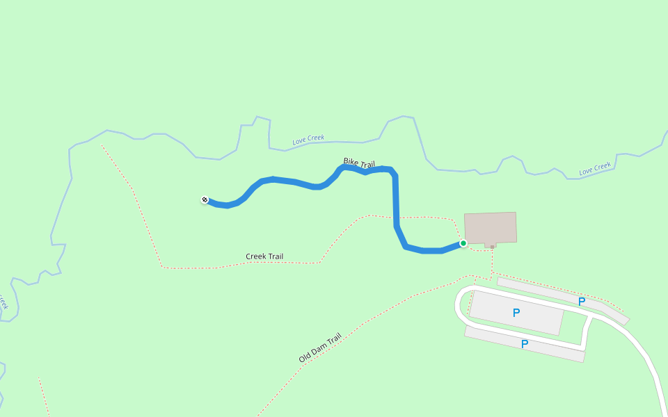 Bike Trail walking route map in Berrien Center
