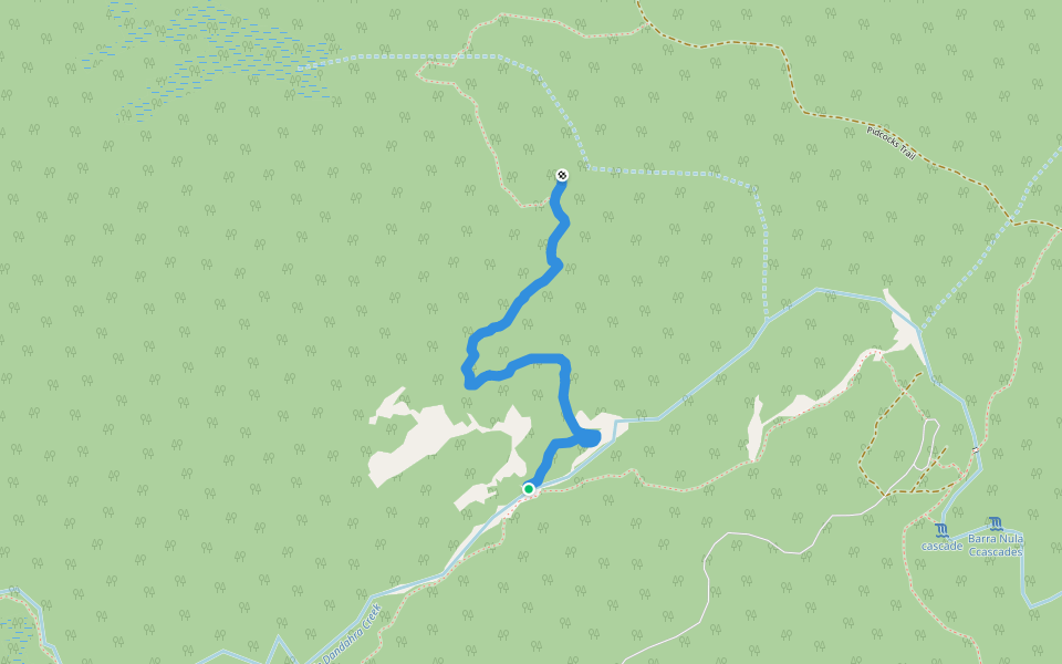 Fern Tree Forest Walk walking route map in Gibraltar Range
