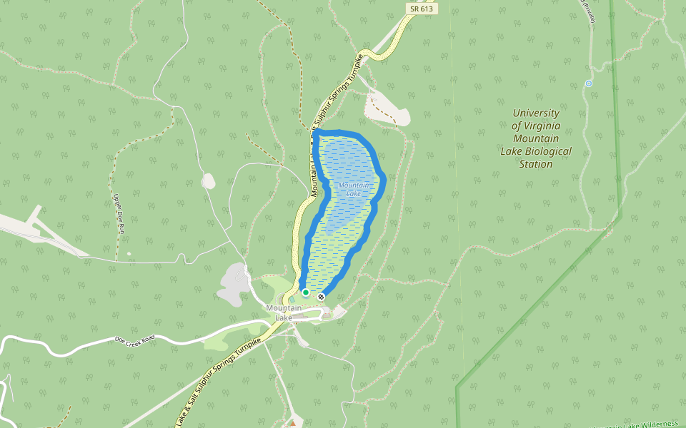 Indian Trail walking route map in Pembroke