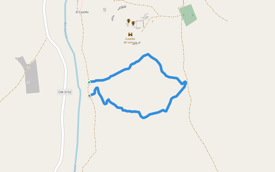 2ª Parte XCO Libisosa walking route map in Lezuza