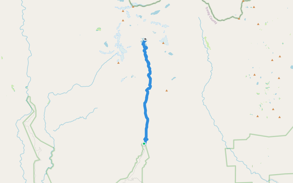 Canyon Creek Trail walking route map in Junction City
