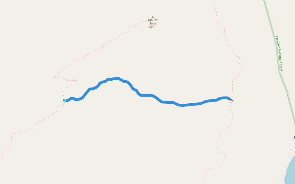 Mike O'Leary Trail walking route map in Cordova