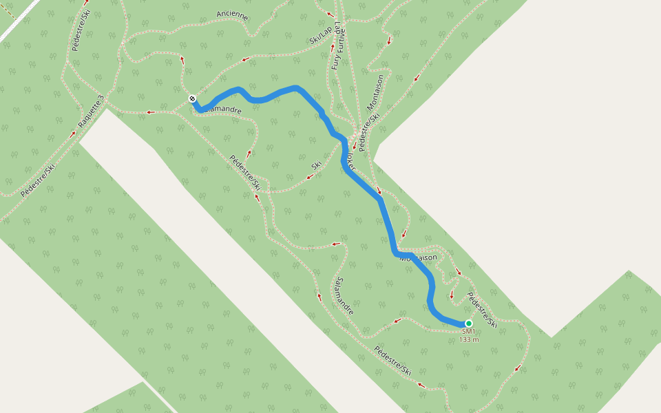 Joker walking route map in La Pocatière