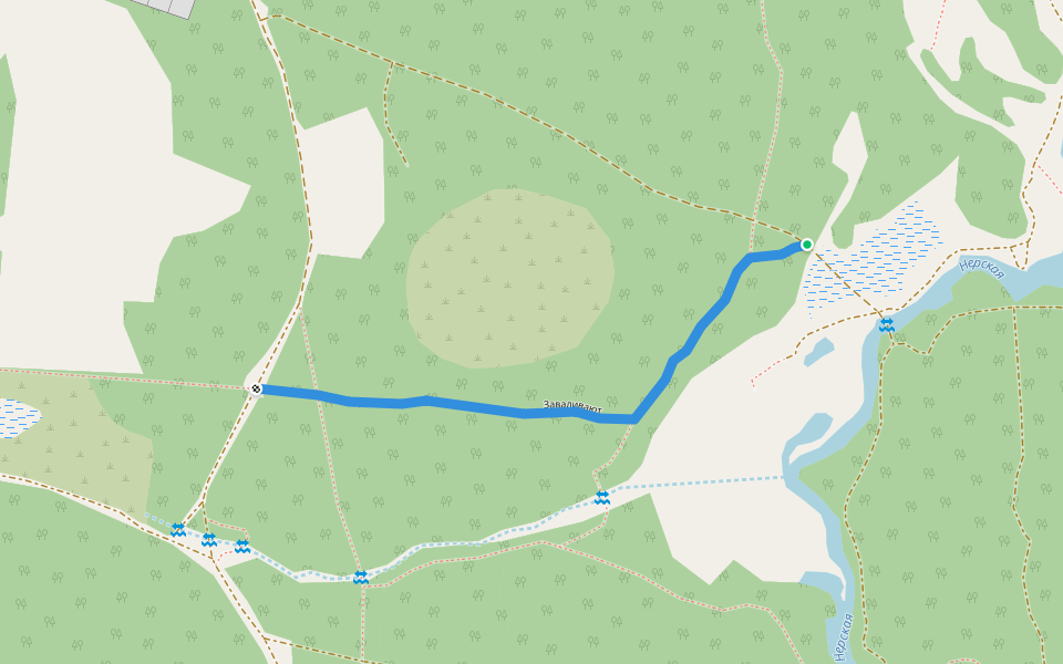 Заваливают walking route map in Antsiferovo