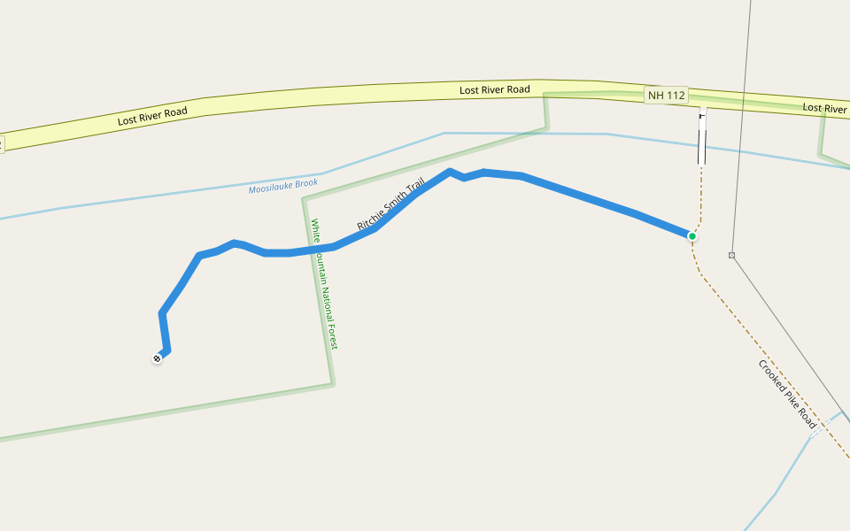 Ritchie Smith Trail walking route map in Woodstock