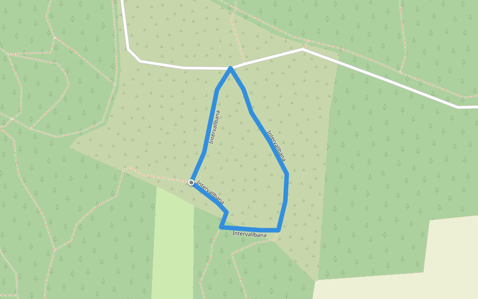 Intervallbana walking route map in Filipstad