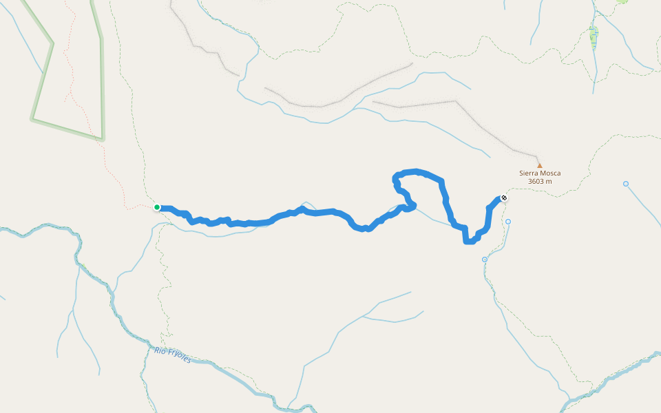 Rito Gallina Trail (228) walking route map in Chimayo