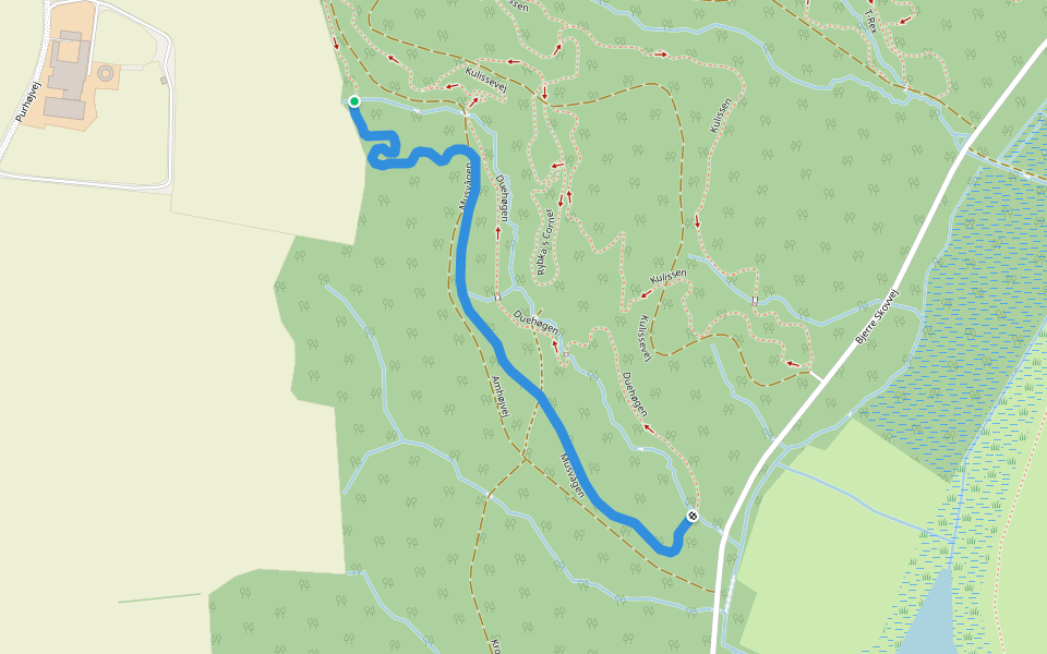 Musvågen walking route map in Hornsyld