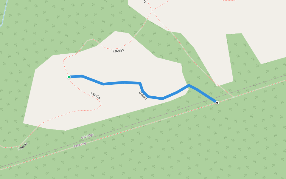 Gelato walking route map in Goodwood