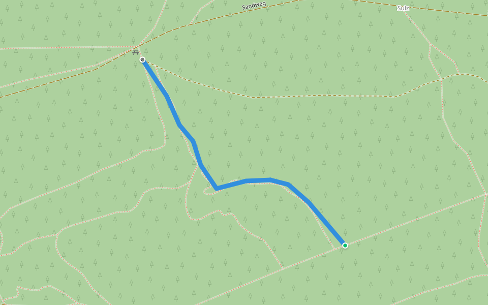 Räubertrail walking route map in Zerzabelshofer Forst