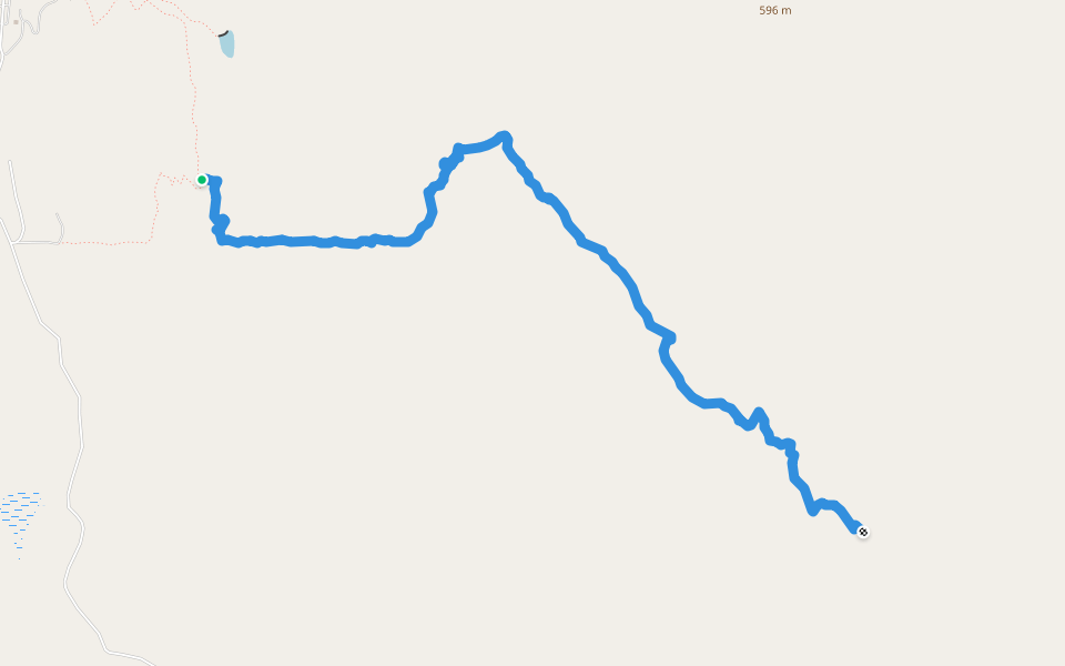 Graduation Peak Trail walking route map in Seldovia