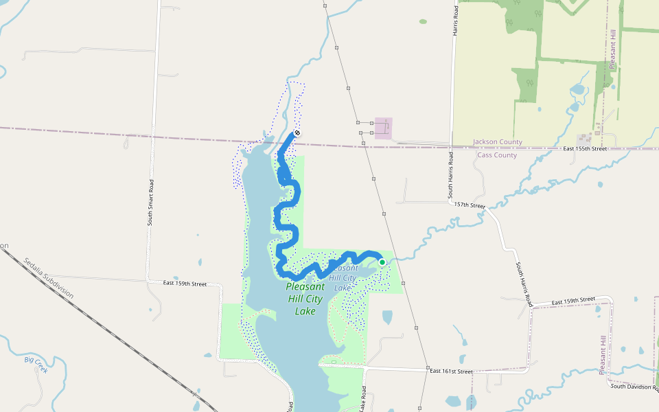 Blood, Sweat, and Ticks walking route map in Pleasant Hill