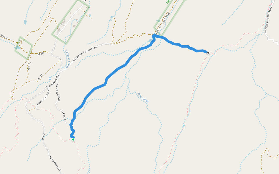 Check Dam Trail walking route map in Globe