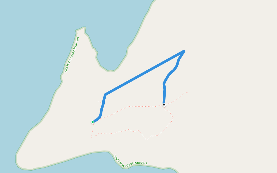 Trail #2 walking route map in Big Arm