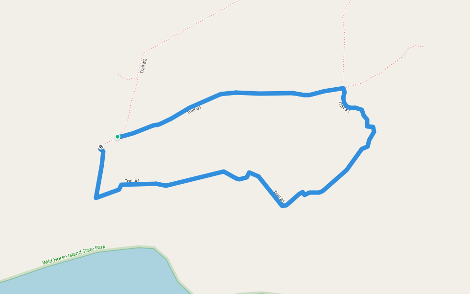 Trail #1 walking route map in Big Arm