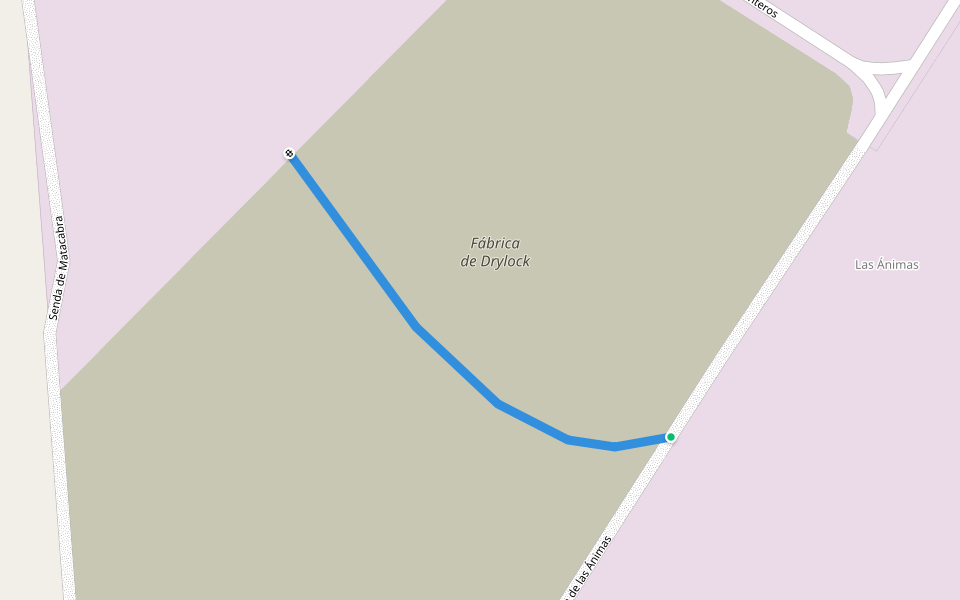 Calle de Los Carreteros walking route map in Bernuy de Porreros