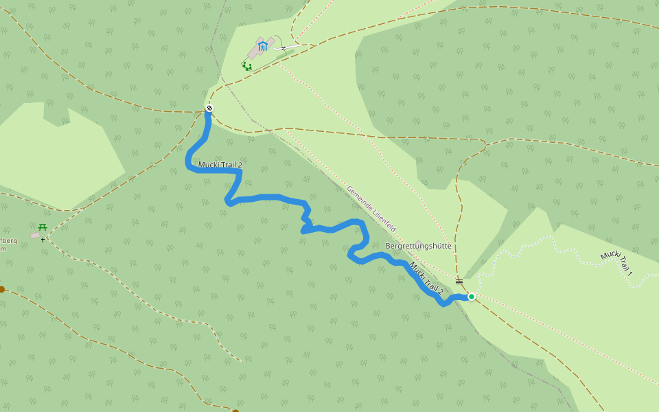 Mucki Trail 2 walking route map in Hintereben