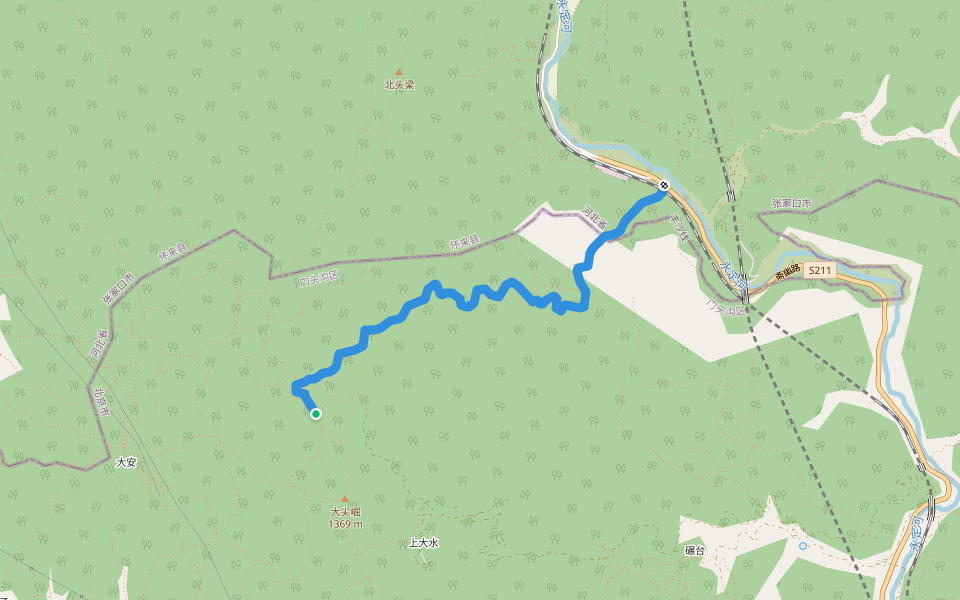 泥皮沟小道 in Bei Jing Shi | Walking Map