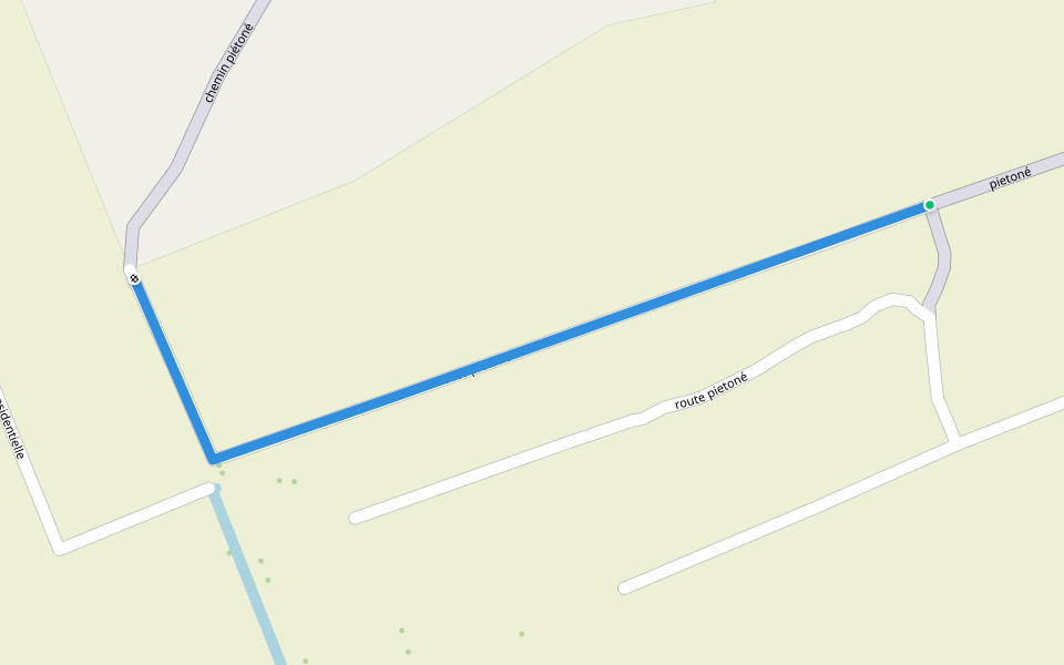 route piétoné walking route map in Kokri