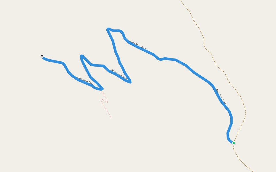 Aura King Trail walking route map in Mountain City