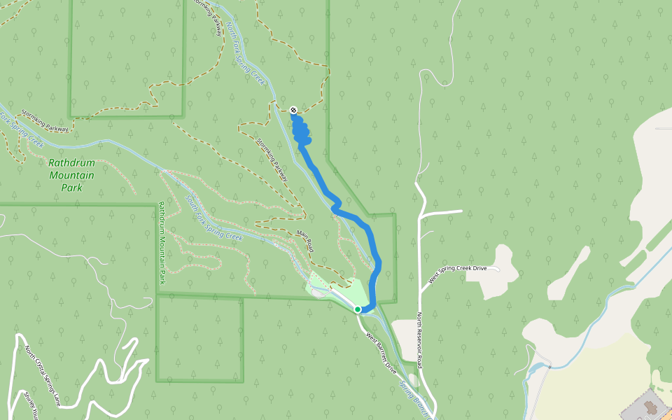 Majestic Passage walking route map in Rathdrum