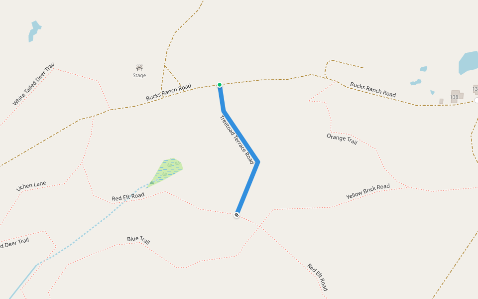 Treetoad Terrace Road walking route map in Coeymans Hollow