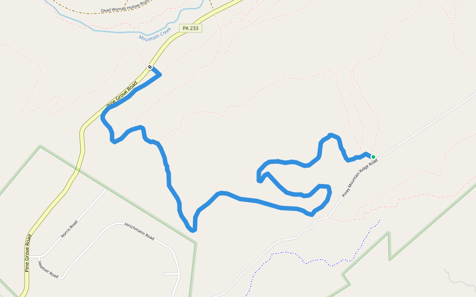 Chicken ATV Trail (Easy) walking route map in Biglerville