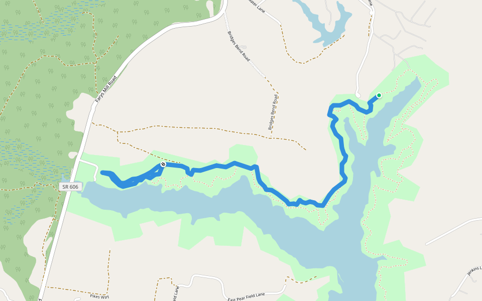 Multi-Use Trail: Out-and-Back walking route map in Gloucester