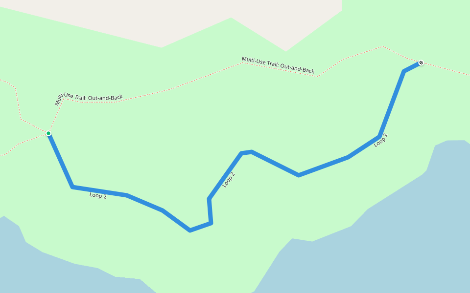 Loop 2 walking route map in Gloucester