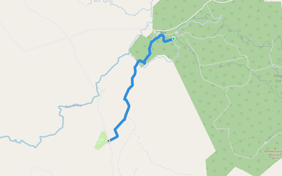 Solar Walk walking route map in Beaghmore