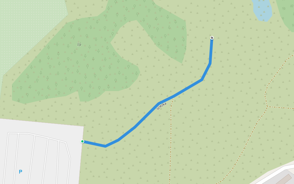 sciezka walking route map in Szczytno